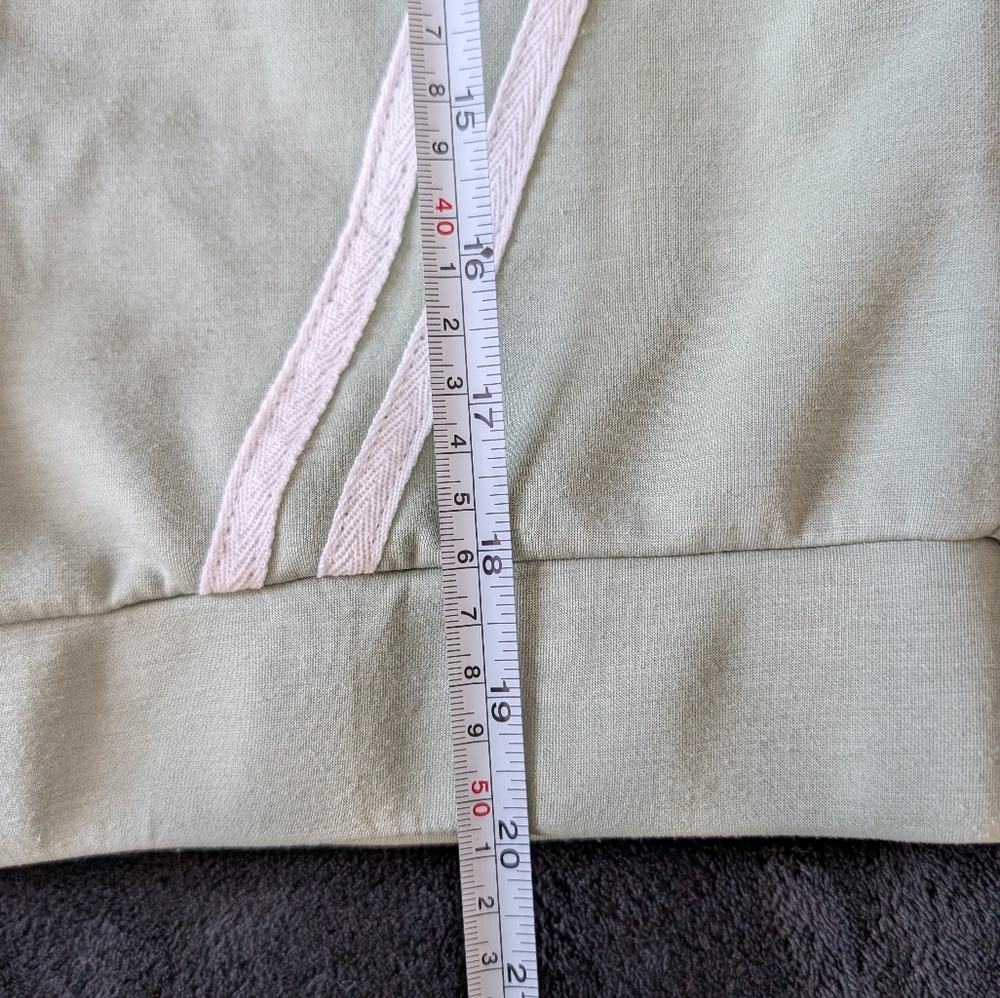 Sage Green 2 Piece Tracksuit Lounge Set Full Zip  Jacket Wide Leg Pants Large image 10